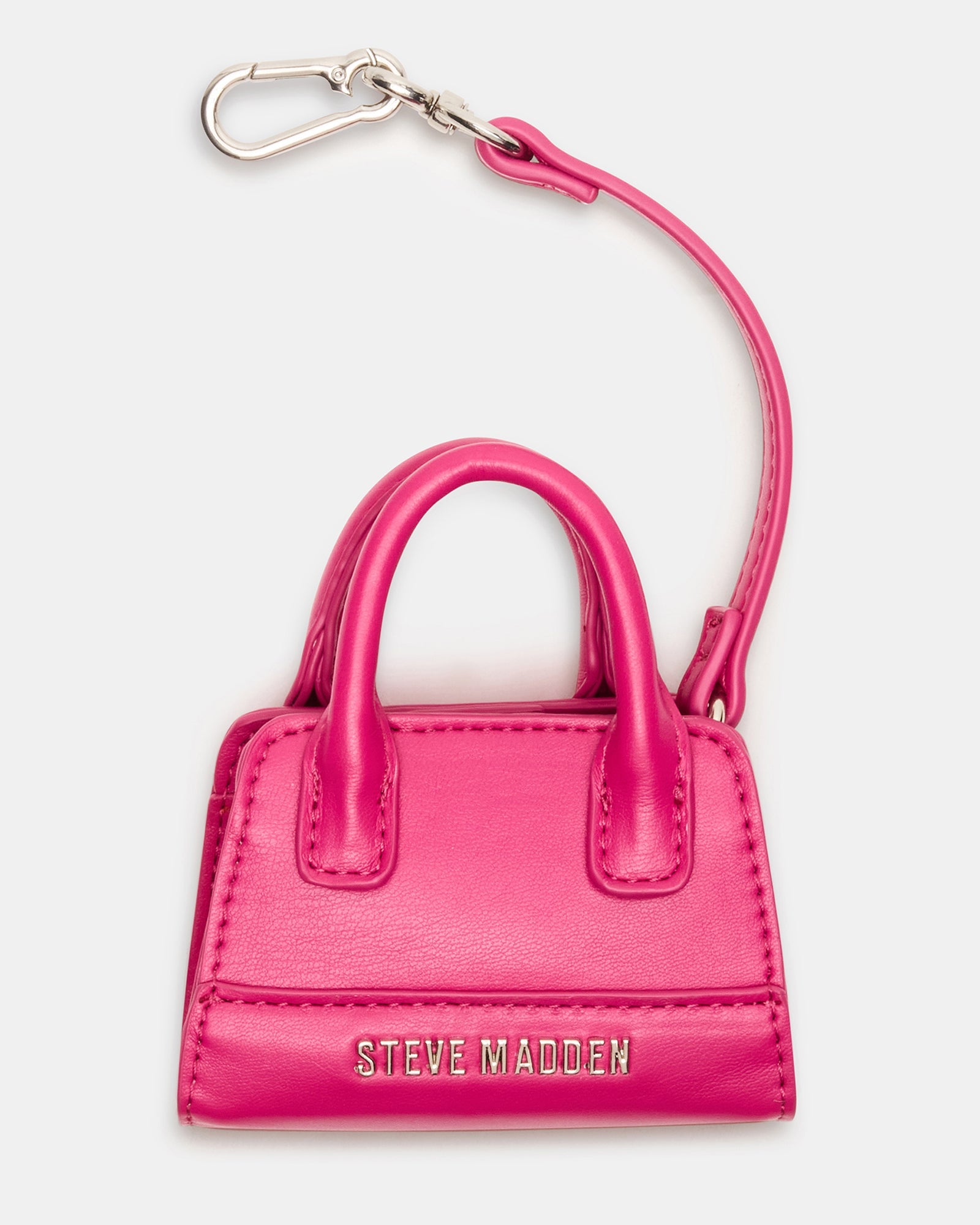 MICRO TOTE BAG CHARM FUCHSIA