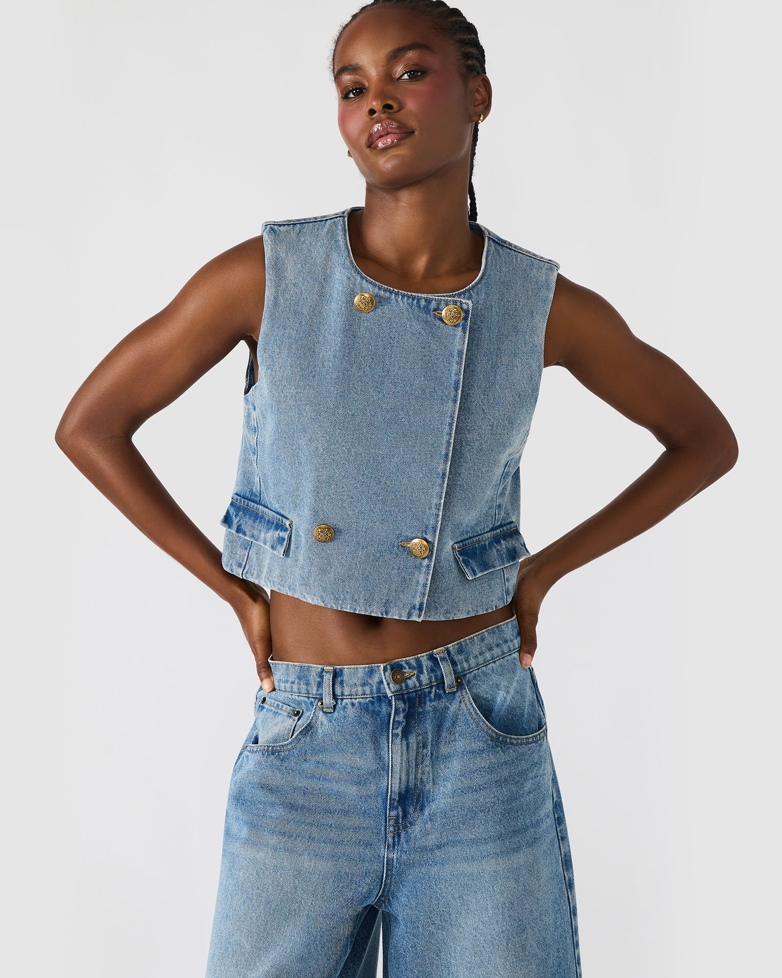 BREA VEST FOREVER BLUE