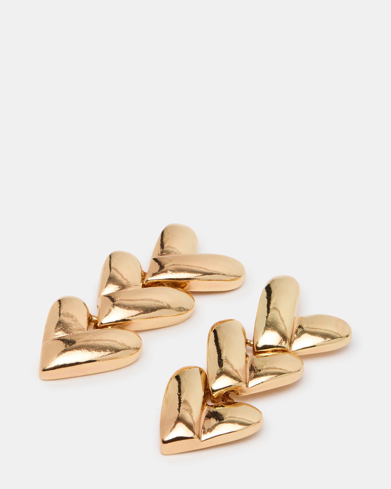 HEART LINEAR EARRINGS GOLD