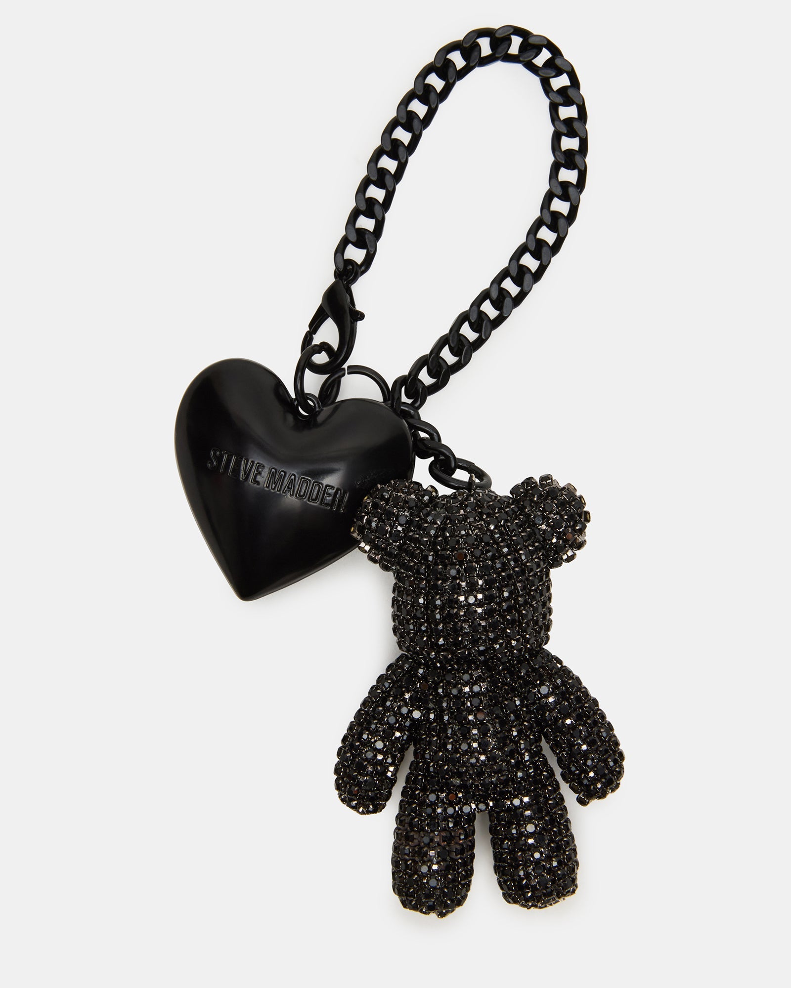 TEDDY BAG CHARM BLACK