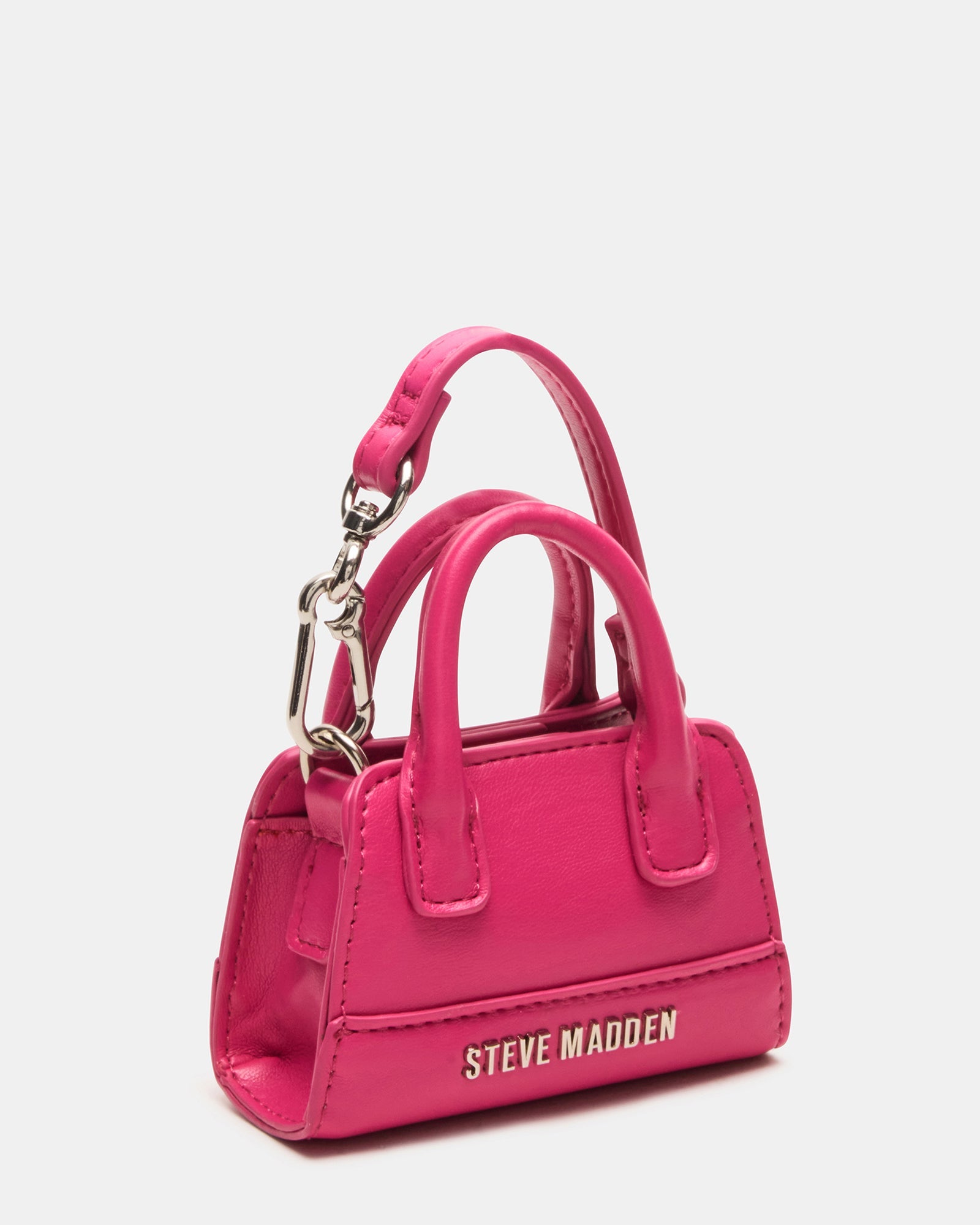 MICRO TOTE BAG CHARM FUCHSIA