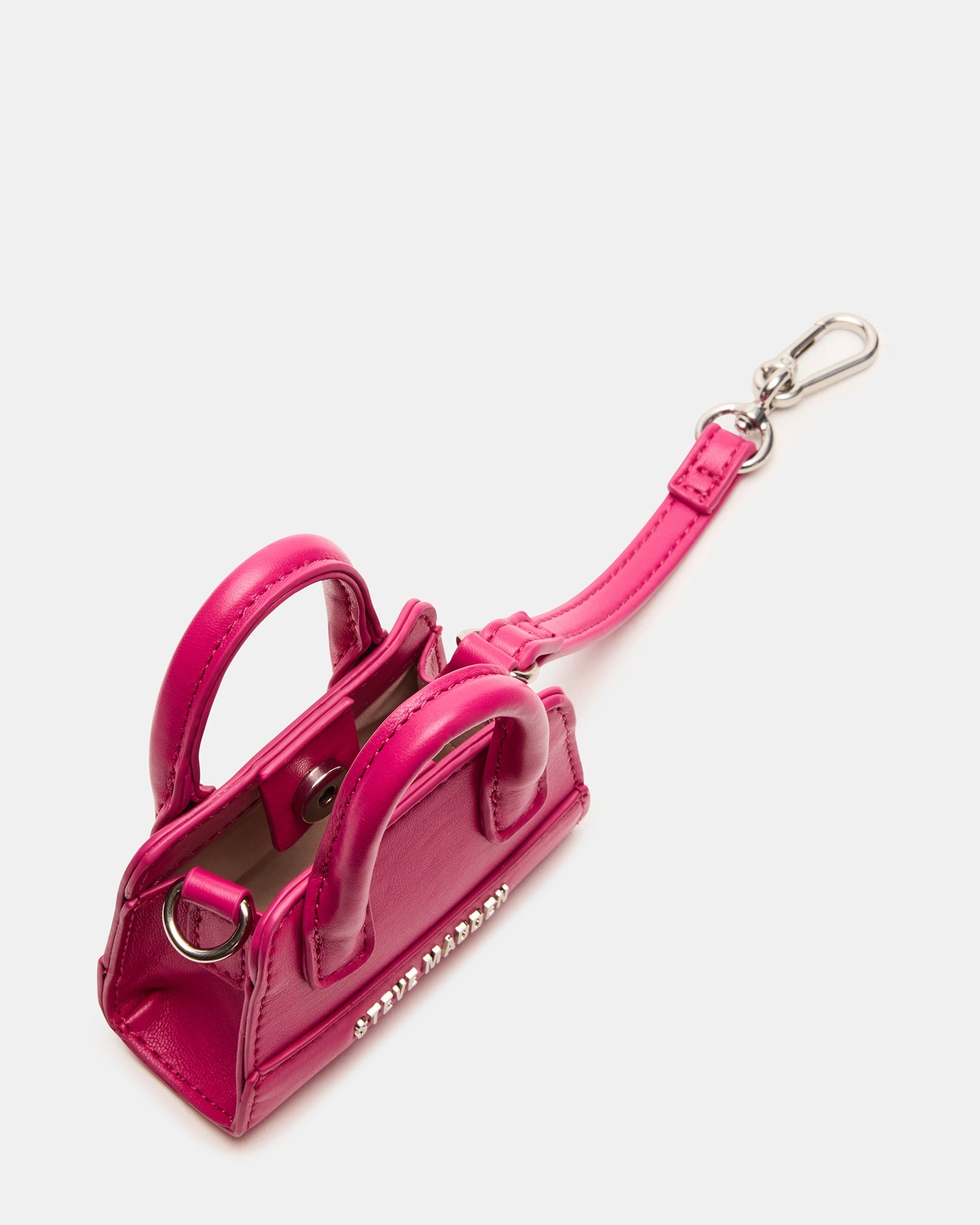 MICRO TOTE BAG CHARM FUCHSIA