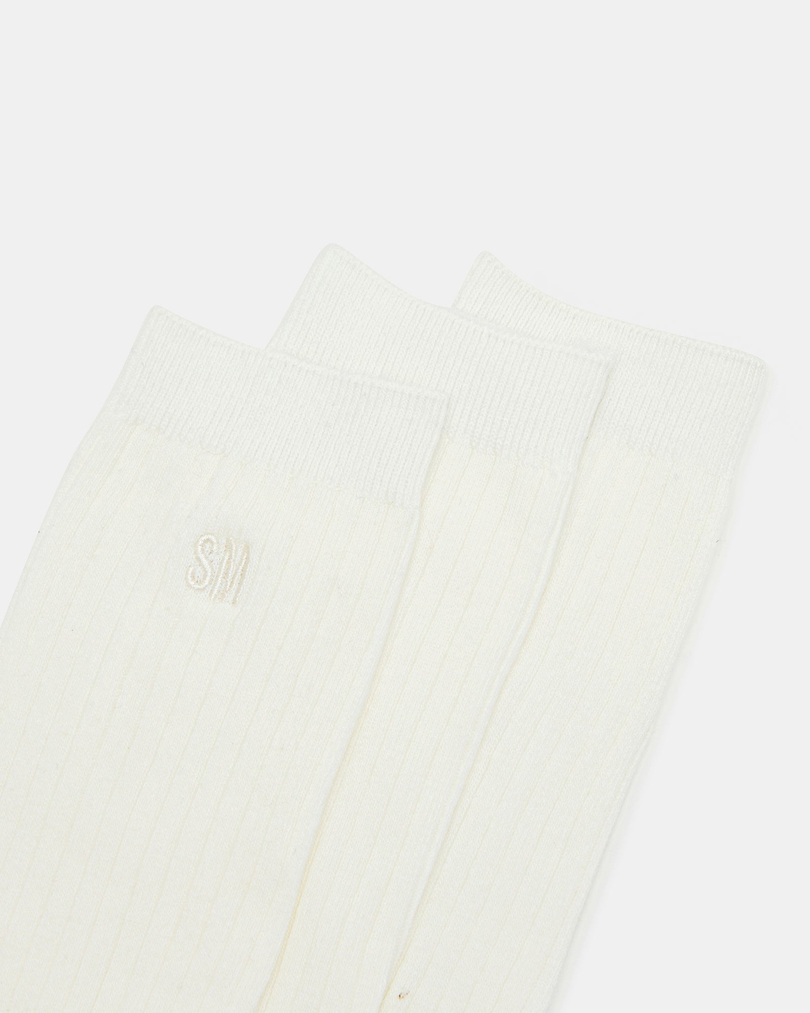 CASUAL HIGH CREW SOCKS IVORY