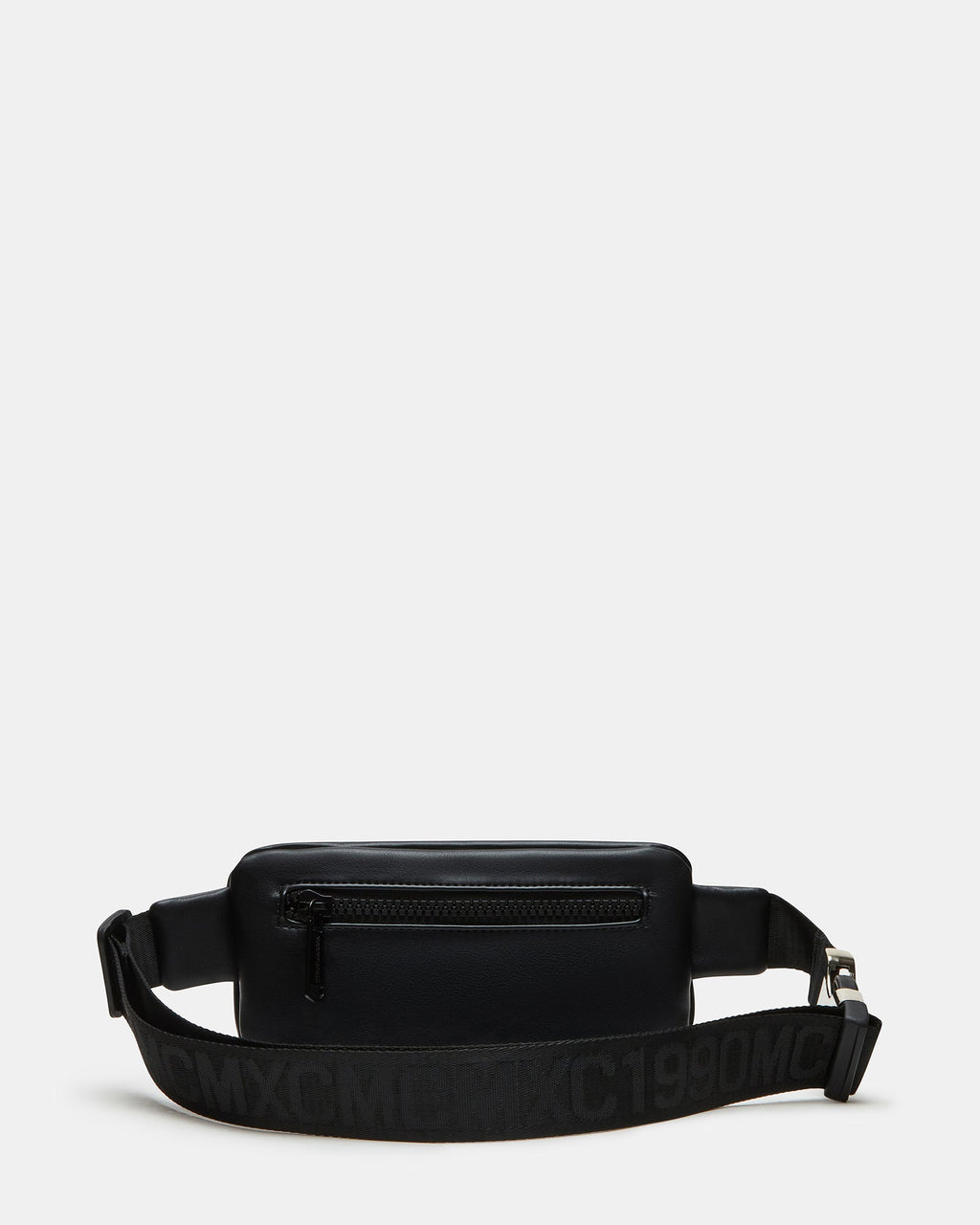 PLEATED BAGUETTE BELT BAG BLACK