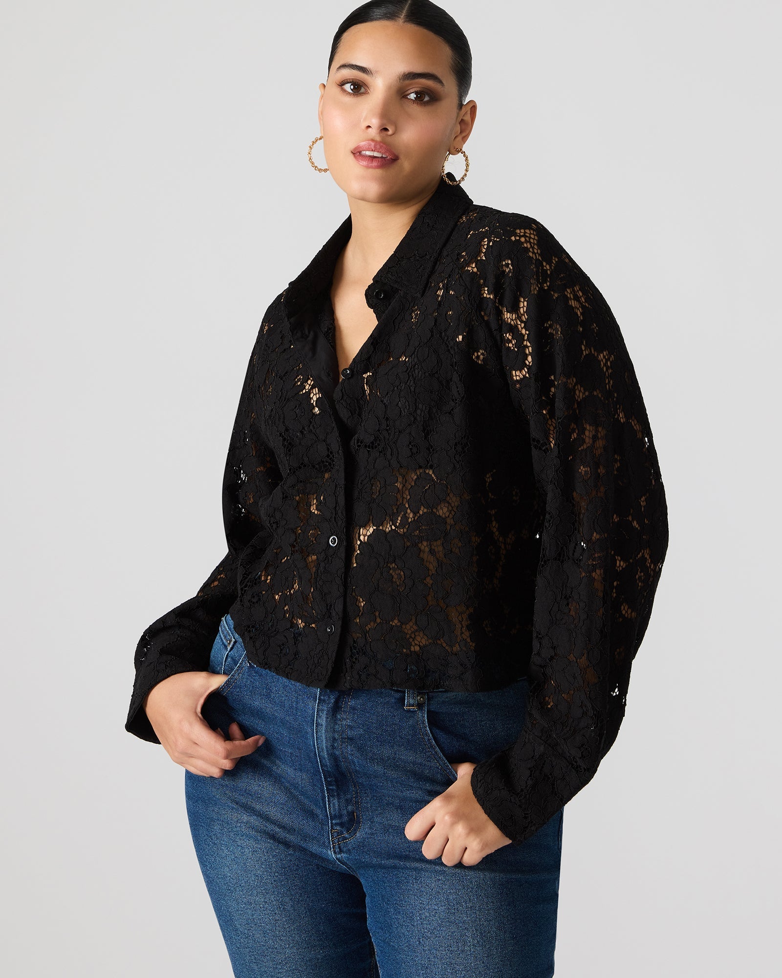 JAIYA LACE TOP BLACK