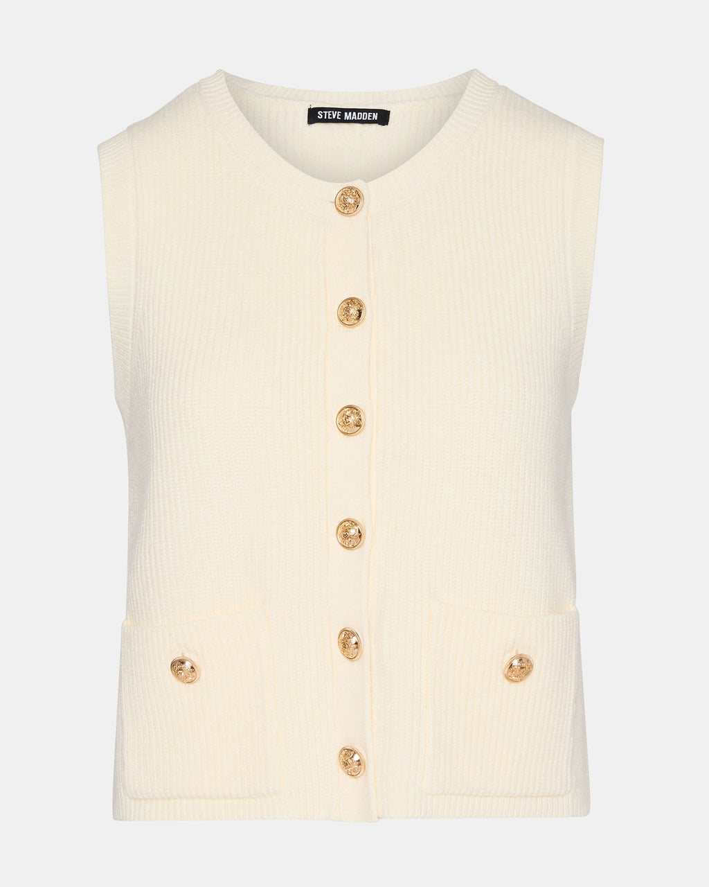 ALIYA SWEATER VEST CREAM